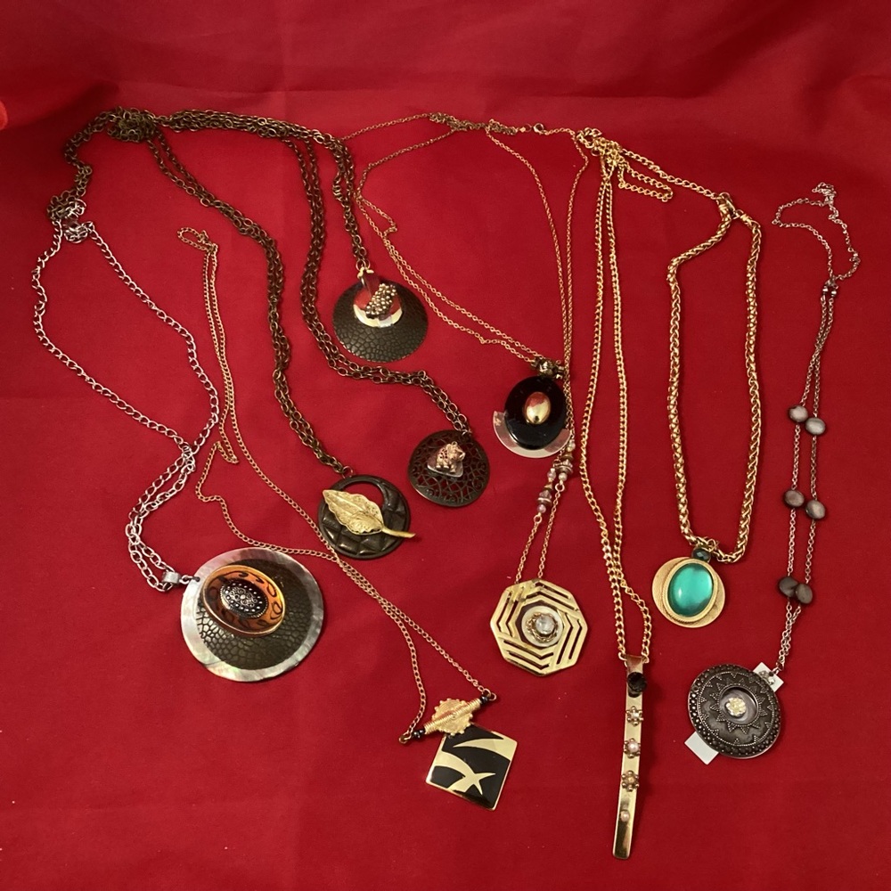 10 handmade artisanal costume jewelry necklace